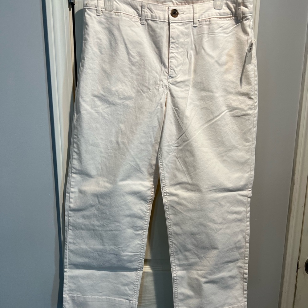 Tan wide leg crops